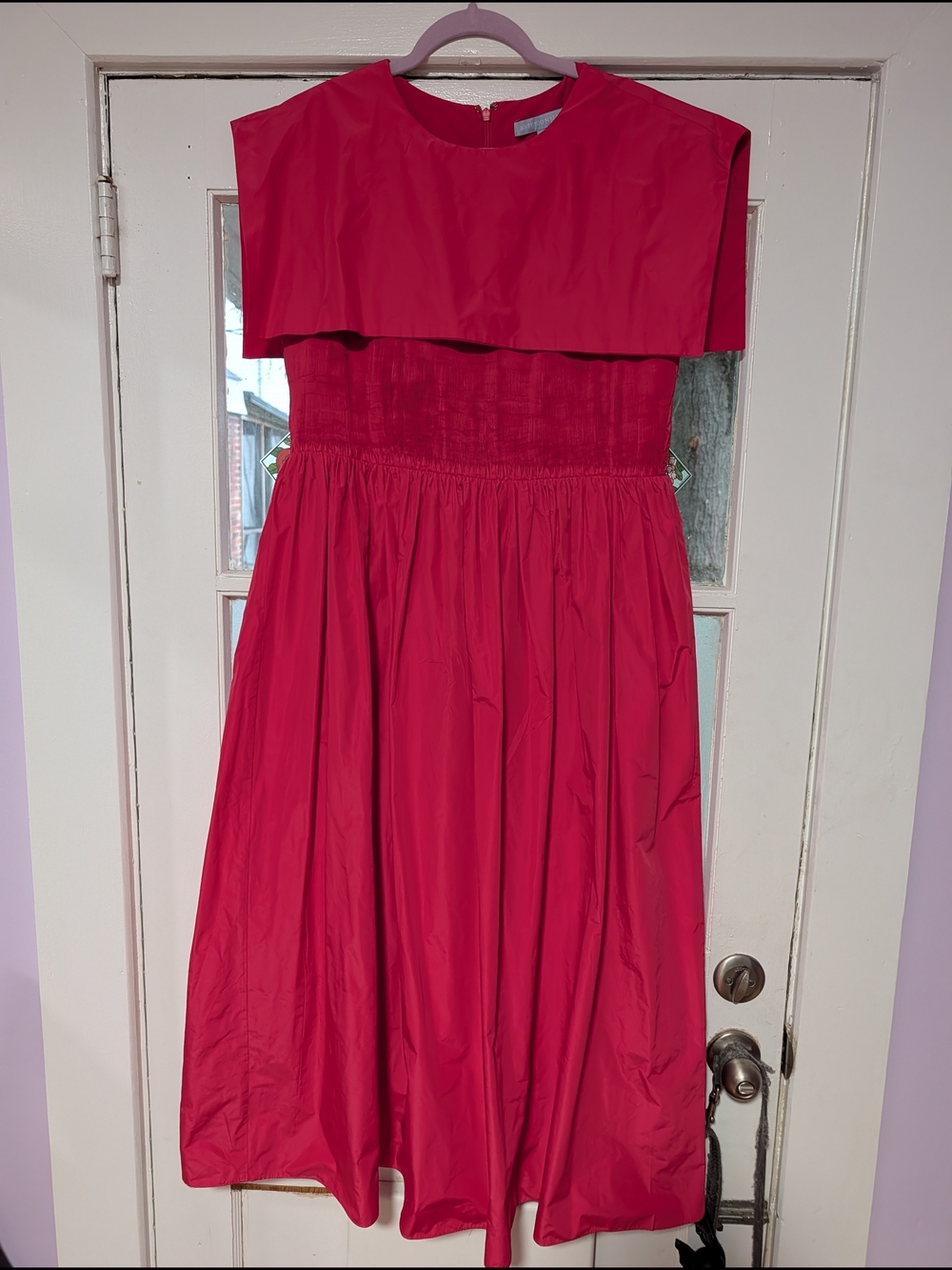 ANTONIO MELANI Bright Pink Midi Dress